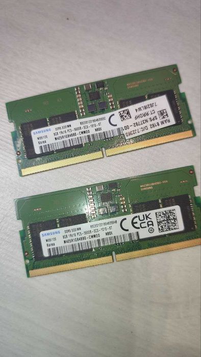 ОЗУ Samsung DDR5 8GB 5600 MHz SO-DIMM (2 шт)