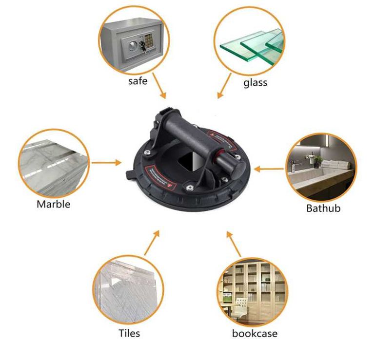 Przyssawka do szkła/płytek 200mm udźwig do 110kg