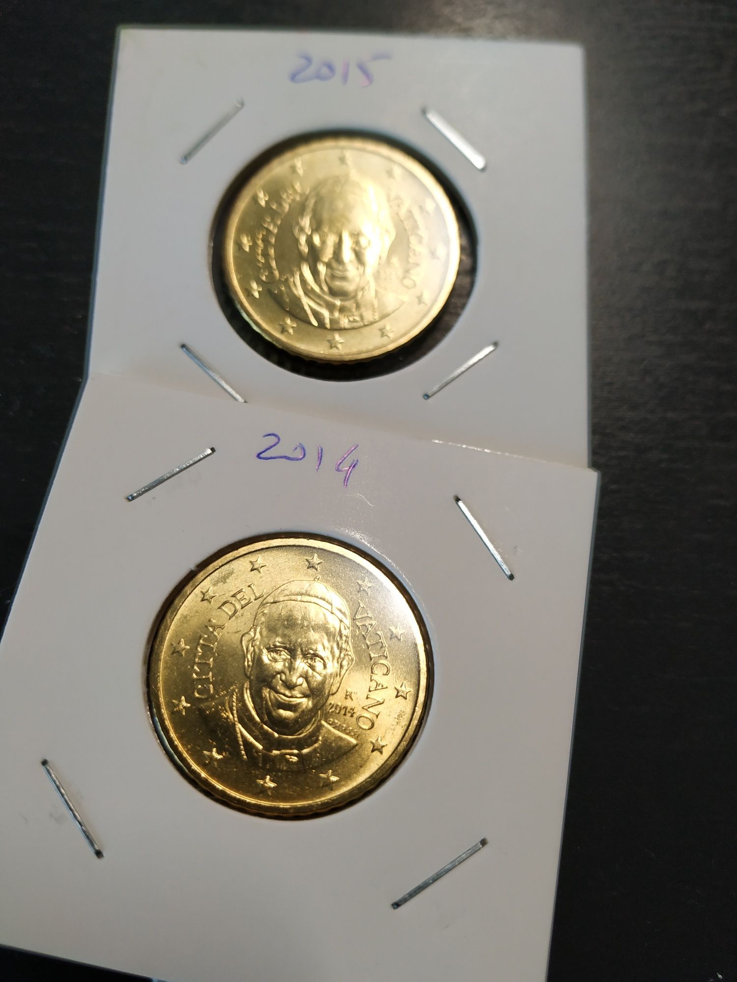 Moedas correntes 50 cent Vaticano