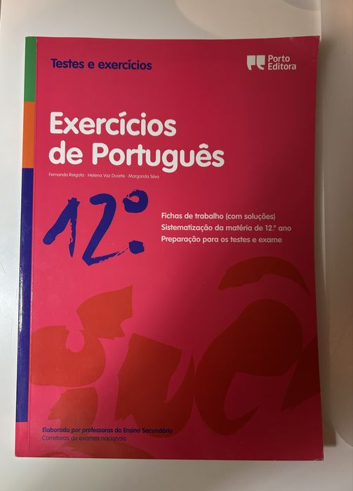 Caderno exercícios Português 12