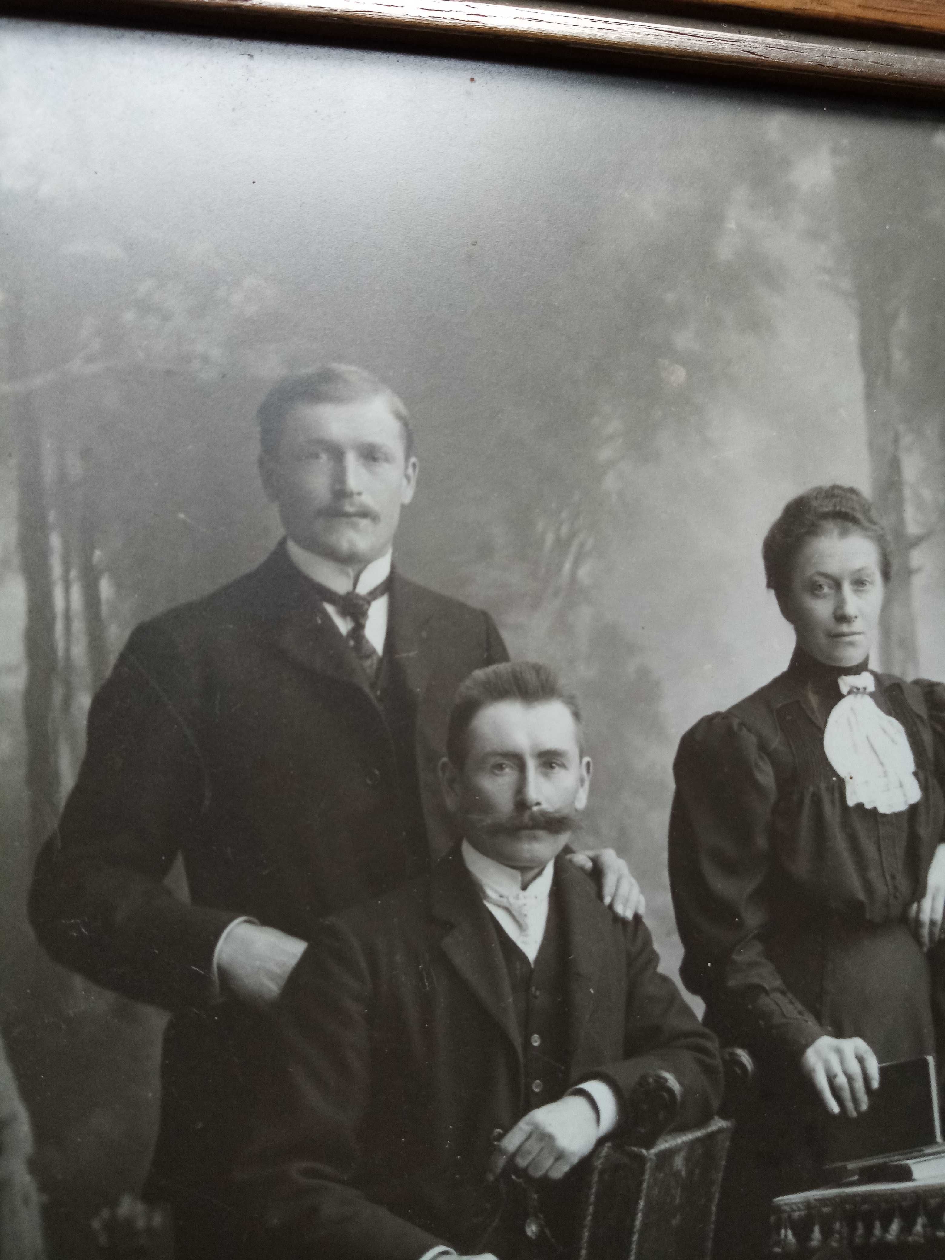 Stara rodzinna fotografia z początku XX wieku, Berlin, oryginalna.