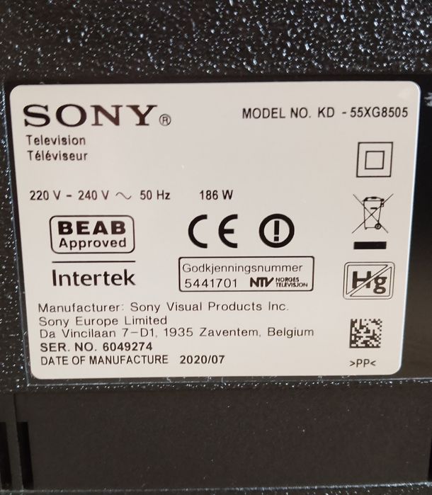 Sony Bravia KD 55XG8505