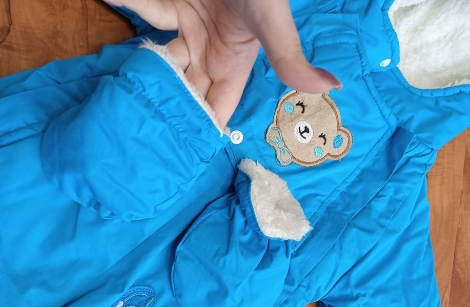 Зимовий комбінезон для хлопчика + шапочка в подарунок