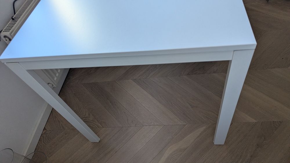 Biały stół biurko IKEA 125x75