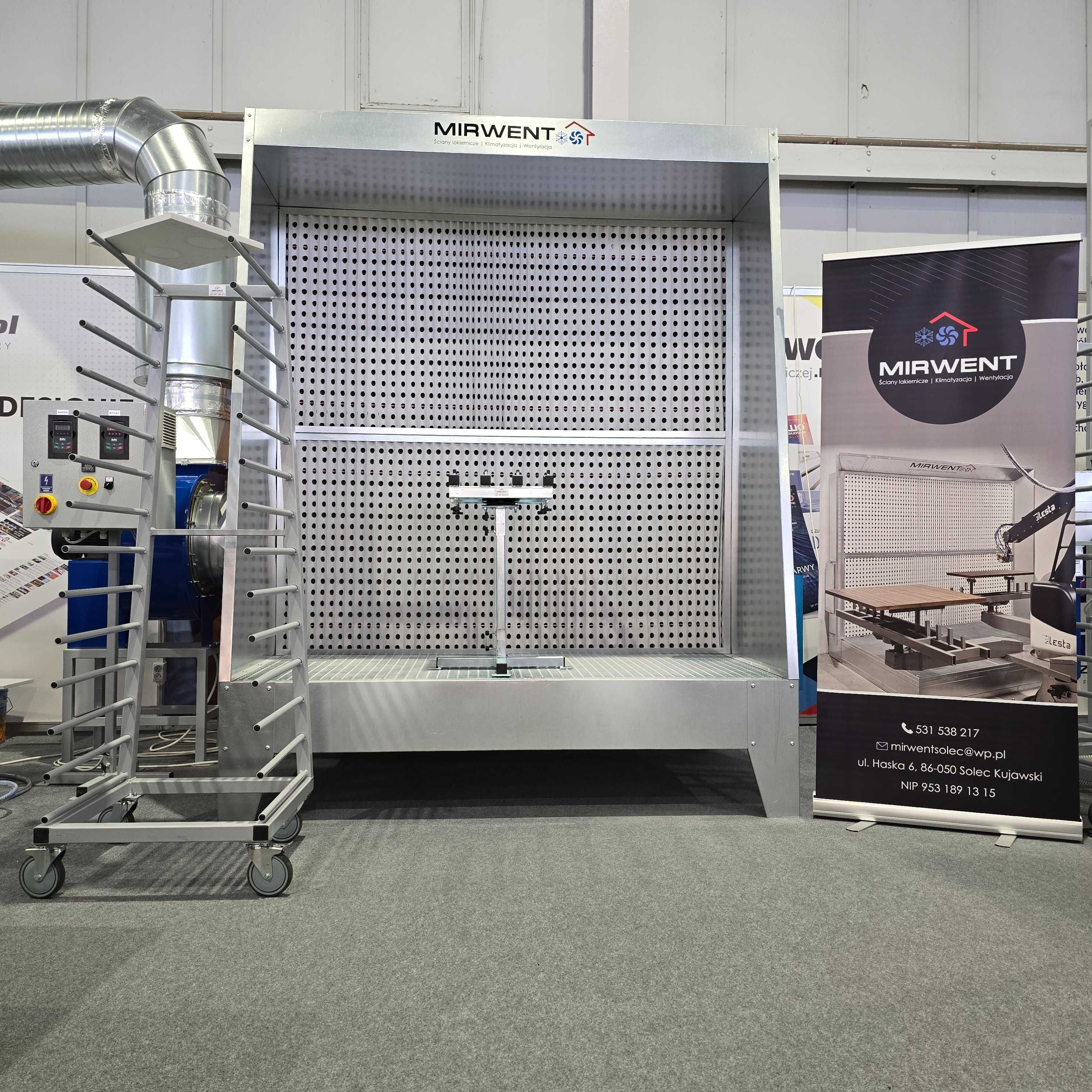 Ściana lakiernicza  MIRWENT MKS 2000 x 2000 pole robocze H-2670