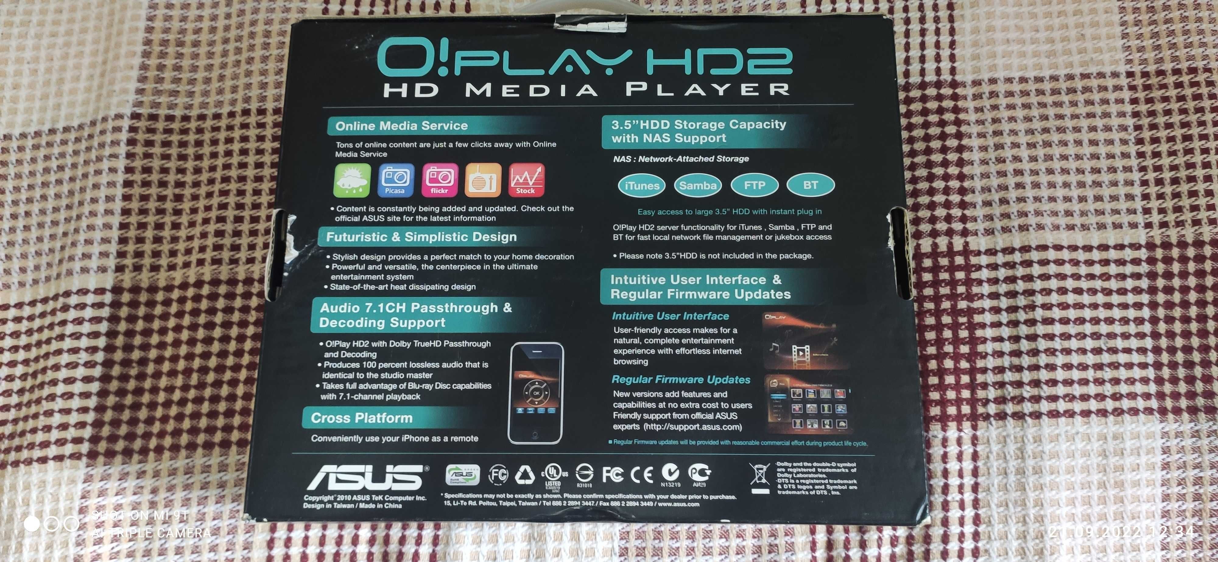 Проигрыватель Oplay Mini HD2