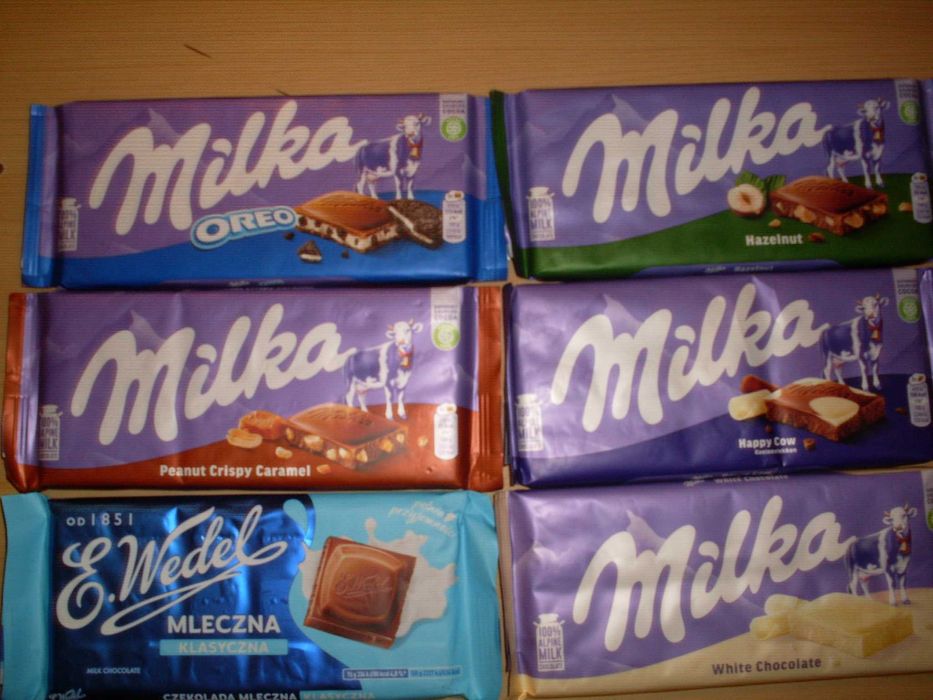 Czekolady Milka E.Wedel różne smaki i rodzaje małe i duże