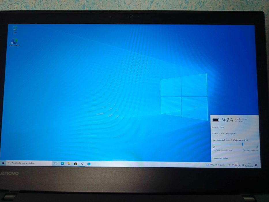 Laptop Lenovo T470 i5 podśw. klawiatura, 6h baterie, Dysk NVMe