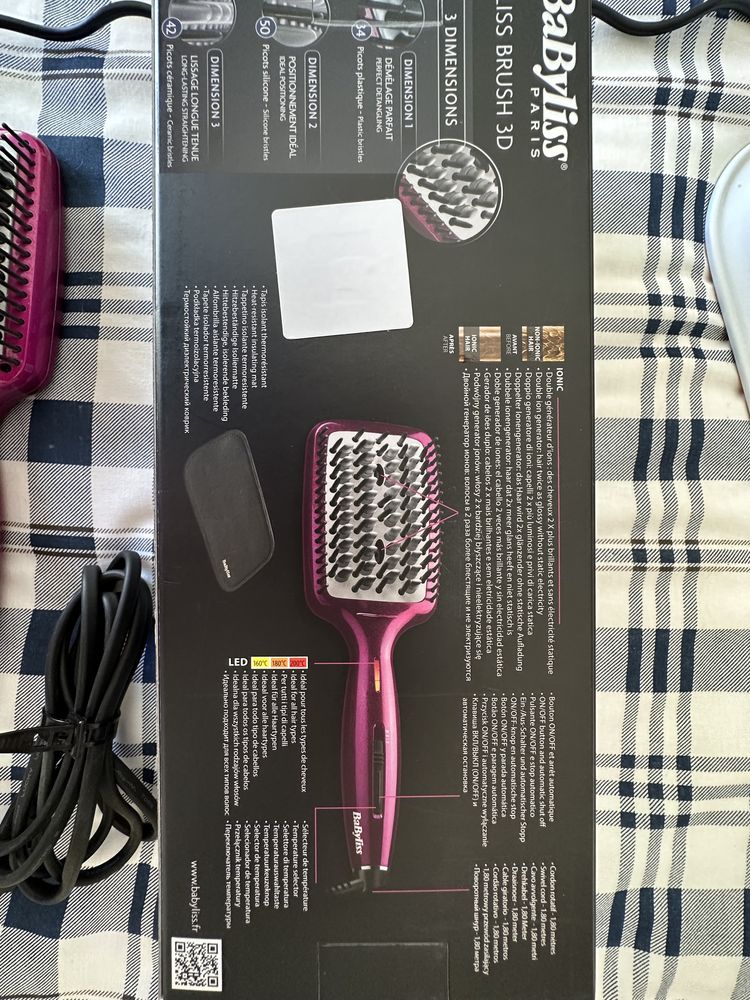 Escova alisadora BaByliss Liss Brush 3D