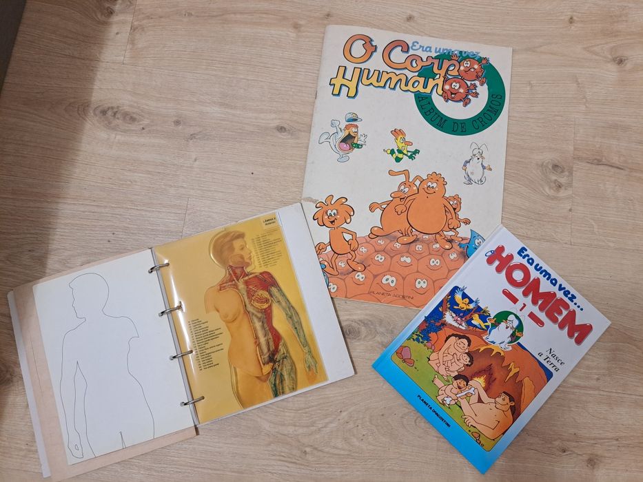 Coleção de Livros e VHS "Era uma Vez o Corpo Humano"