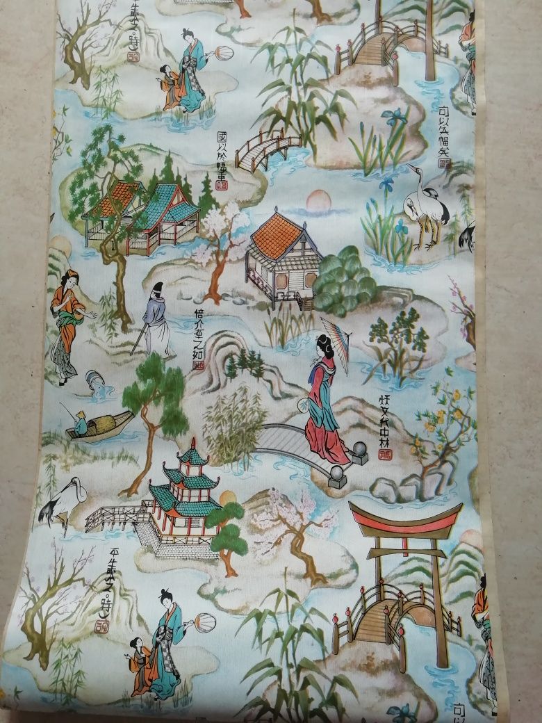 Papel-Autocolante, com motivo Oriental