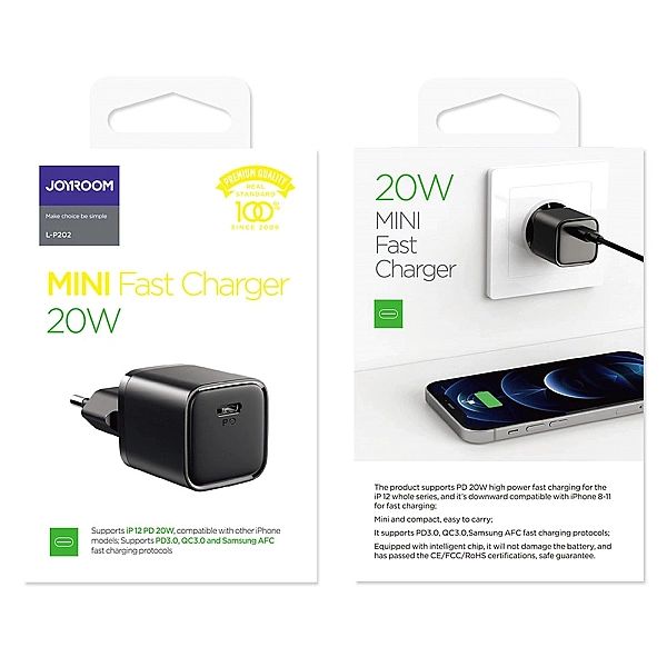 Joyroom szybka ładowarka sieciowa USB Typ C 20W Power Delivery Quick C