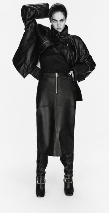 Спідниця з еко шкіри Zara