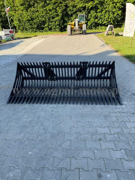 Łyżka ażurowa do zbioru kamieni, przesiewania gruzu ładowacz ładowarka