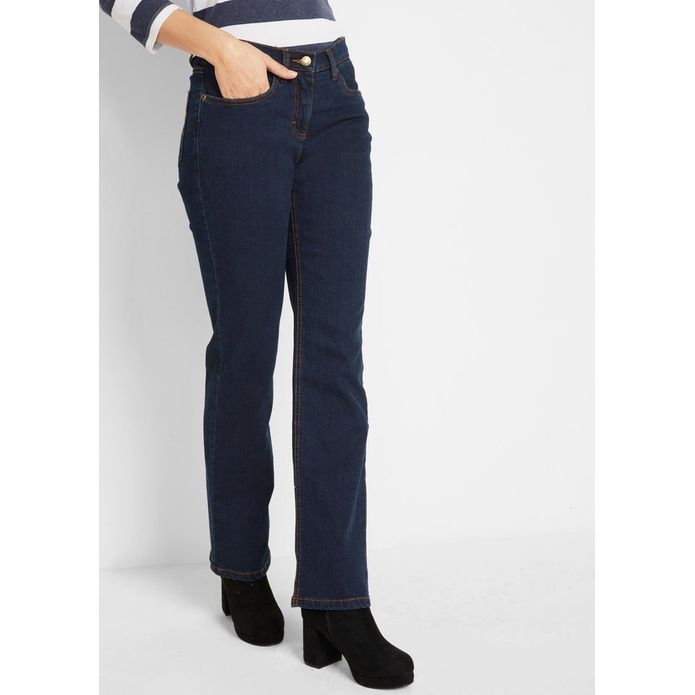 proste jeansowe spodnie z kieszeniami 52-54