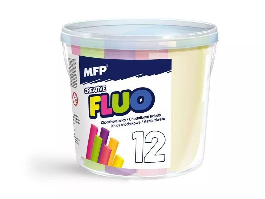 Kreda chodnikowa fluo 12 szt.. MFP