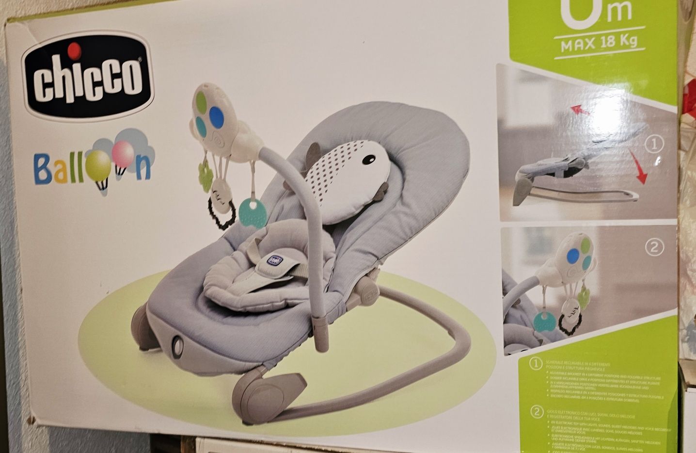 Espreguiçadeira Chicco Balloon
IDADE RECOMENDADA 0m+