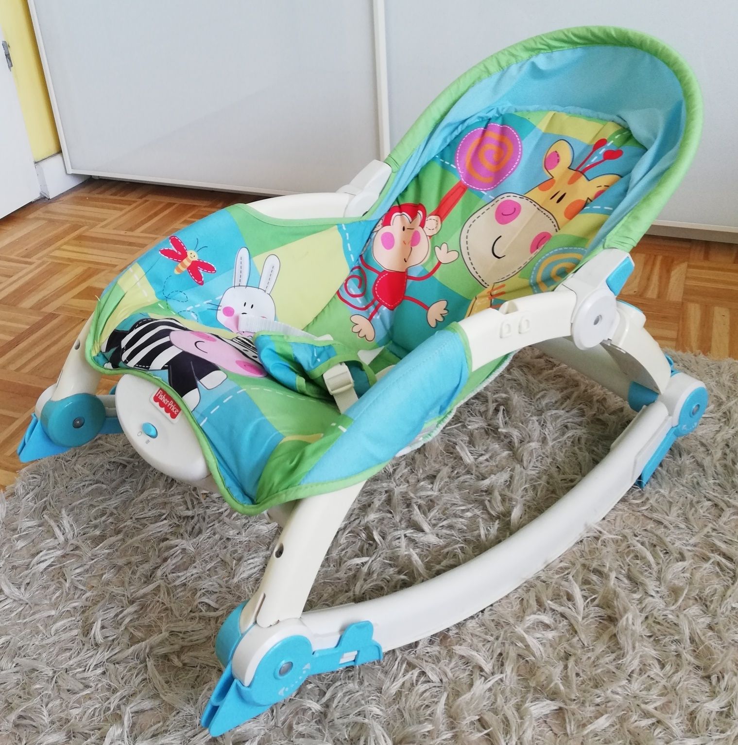 Leżaczek bujaczek Fisher Price X6144 + oryginalne pudełko