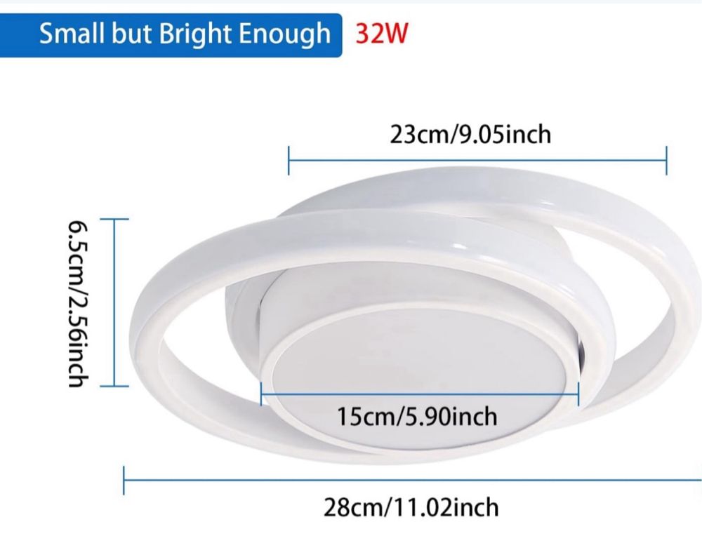Nowoczesna Lampa Sufitowa Led