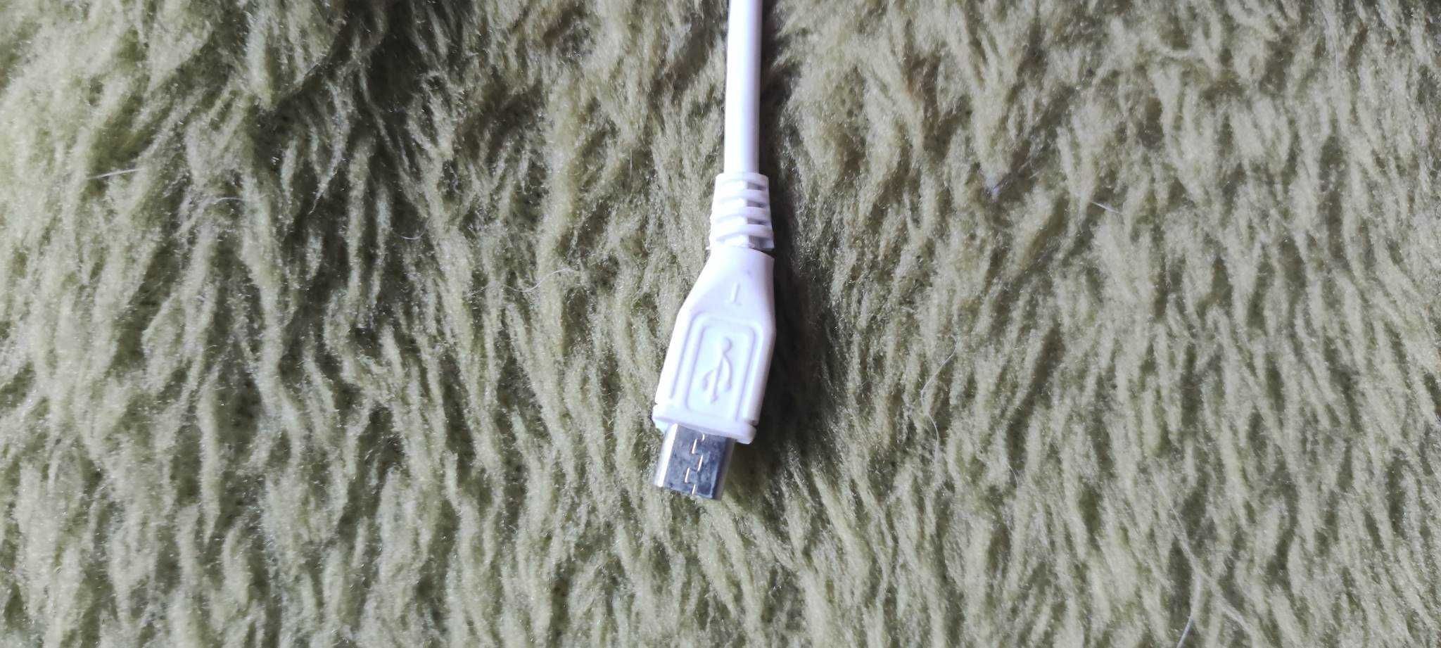 Kabel usb- micro usb biały