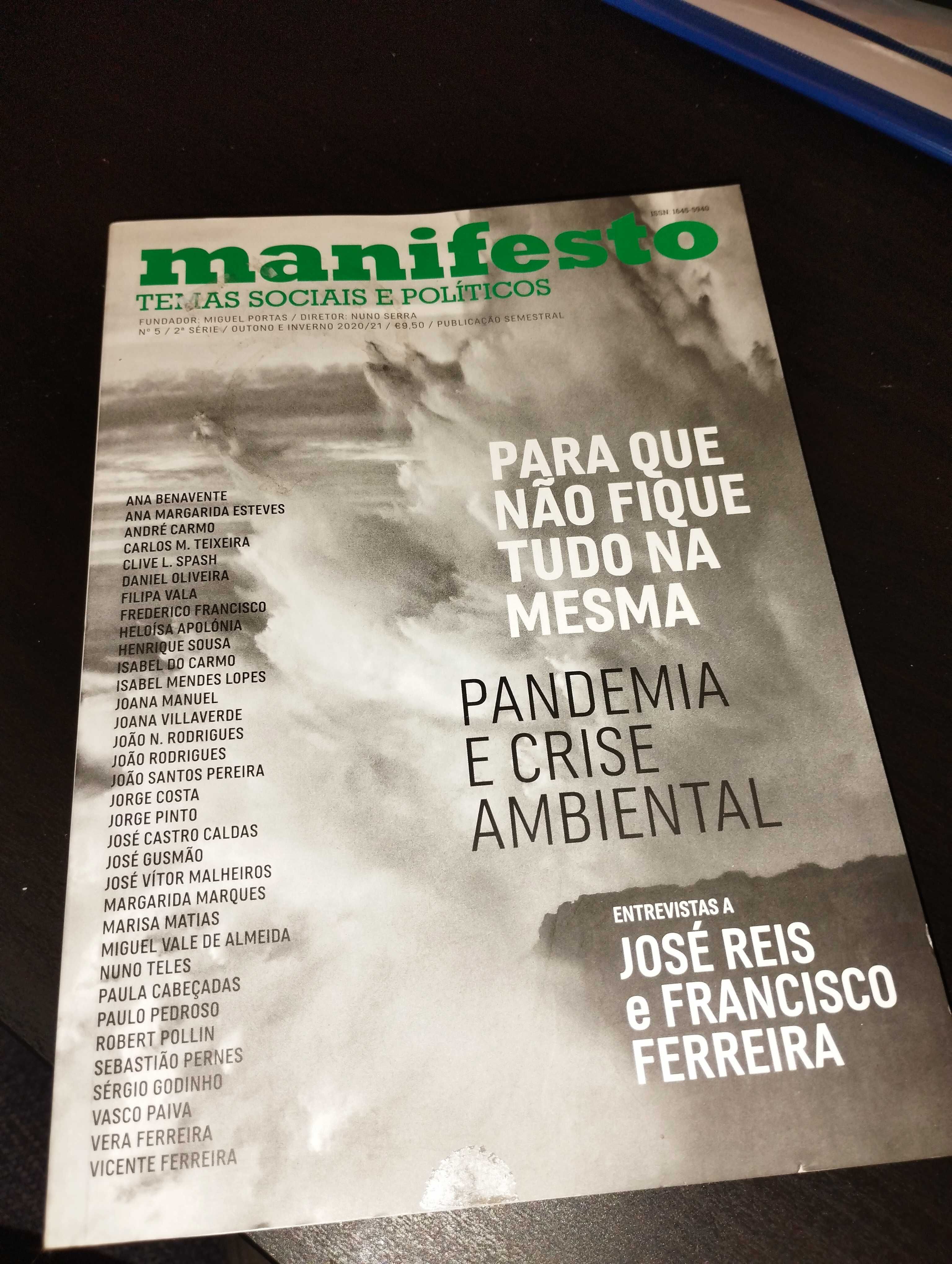 Manifesto - Revista Temas Sociais e Políticos  - 2ª Série Nºs 1 a 5