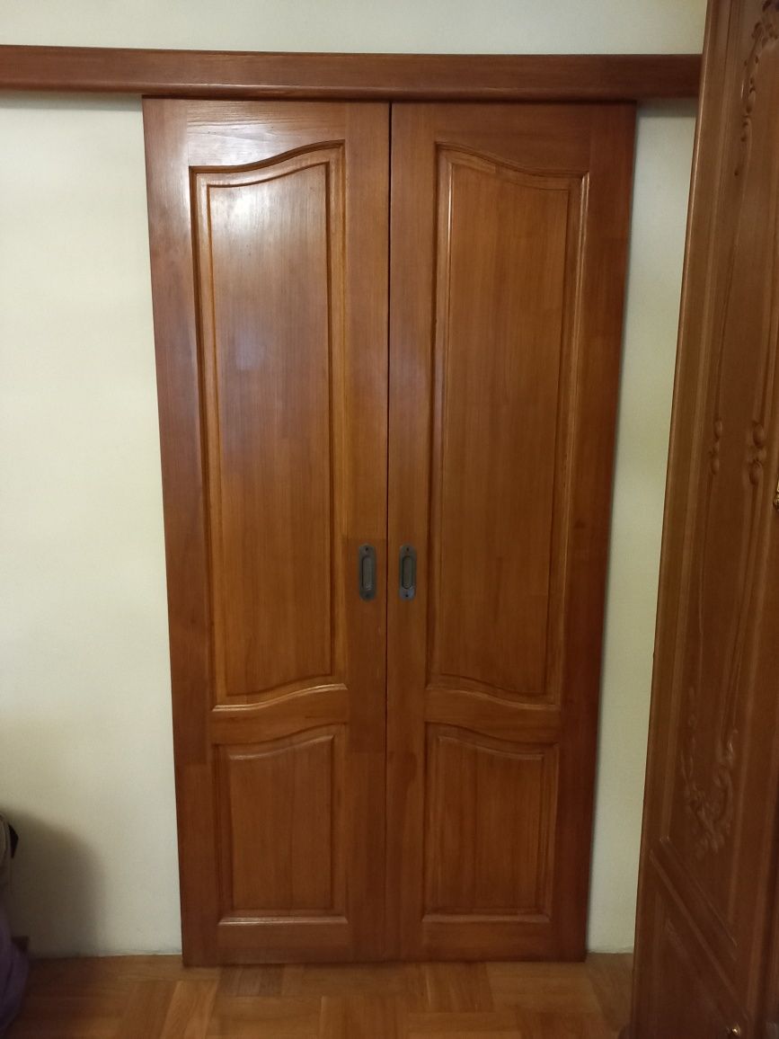Дверь деревянная  межкомнатная раздвижная  с системой