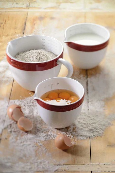 Набор керамических чаш для смешивания запекания KitchenAid KBLR03NBER