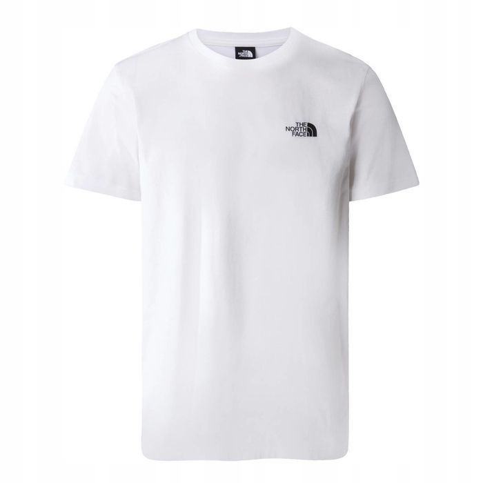 the north face t-shirt simple dome rozmiar xxl biały - nf0a87ngfn4