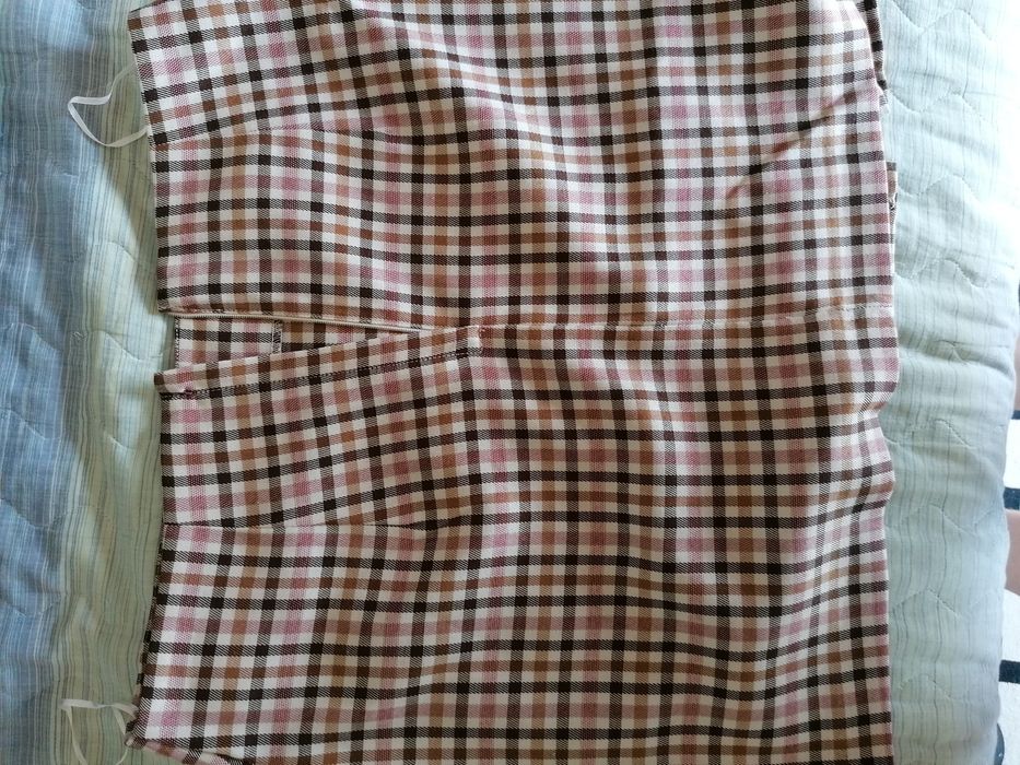 Saias xadrez Rosa e beje