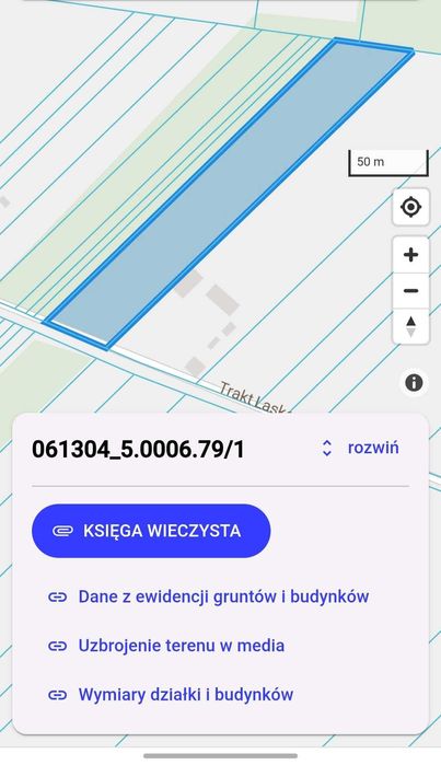 Działka rolna z możliwością zabudowy zagrodowej