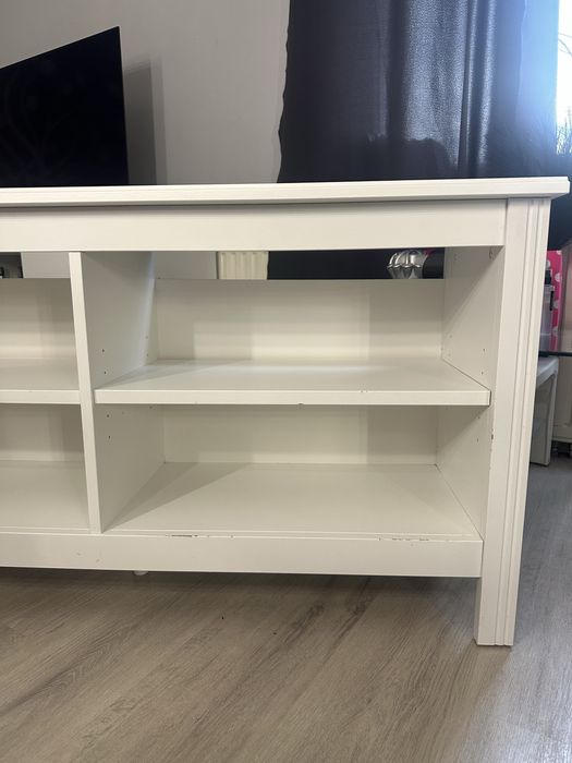 Ikea komoda szafka z półkami  120 cm używana biała pod tv