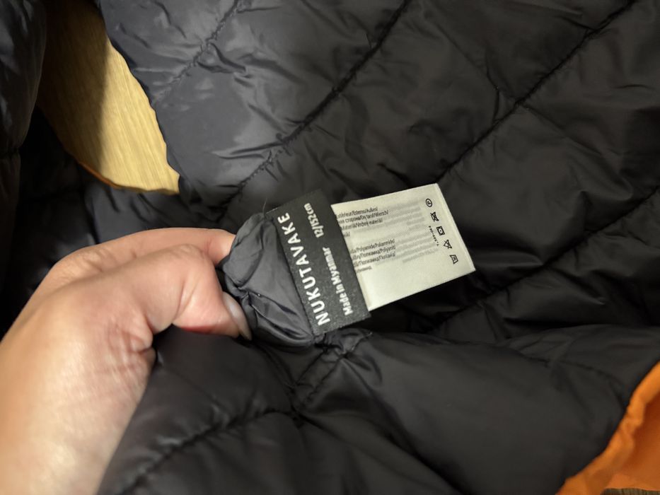 Nukutavake -10-12 lat 152 cm kamizelka dwustronna czarna pomarańczowa