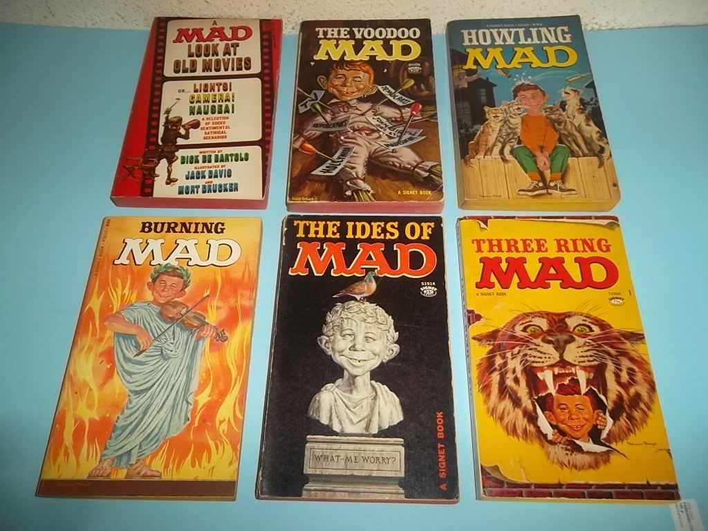 17 Livros de bolso Mad americanos dos anos 60