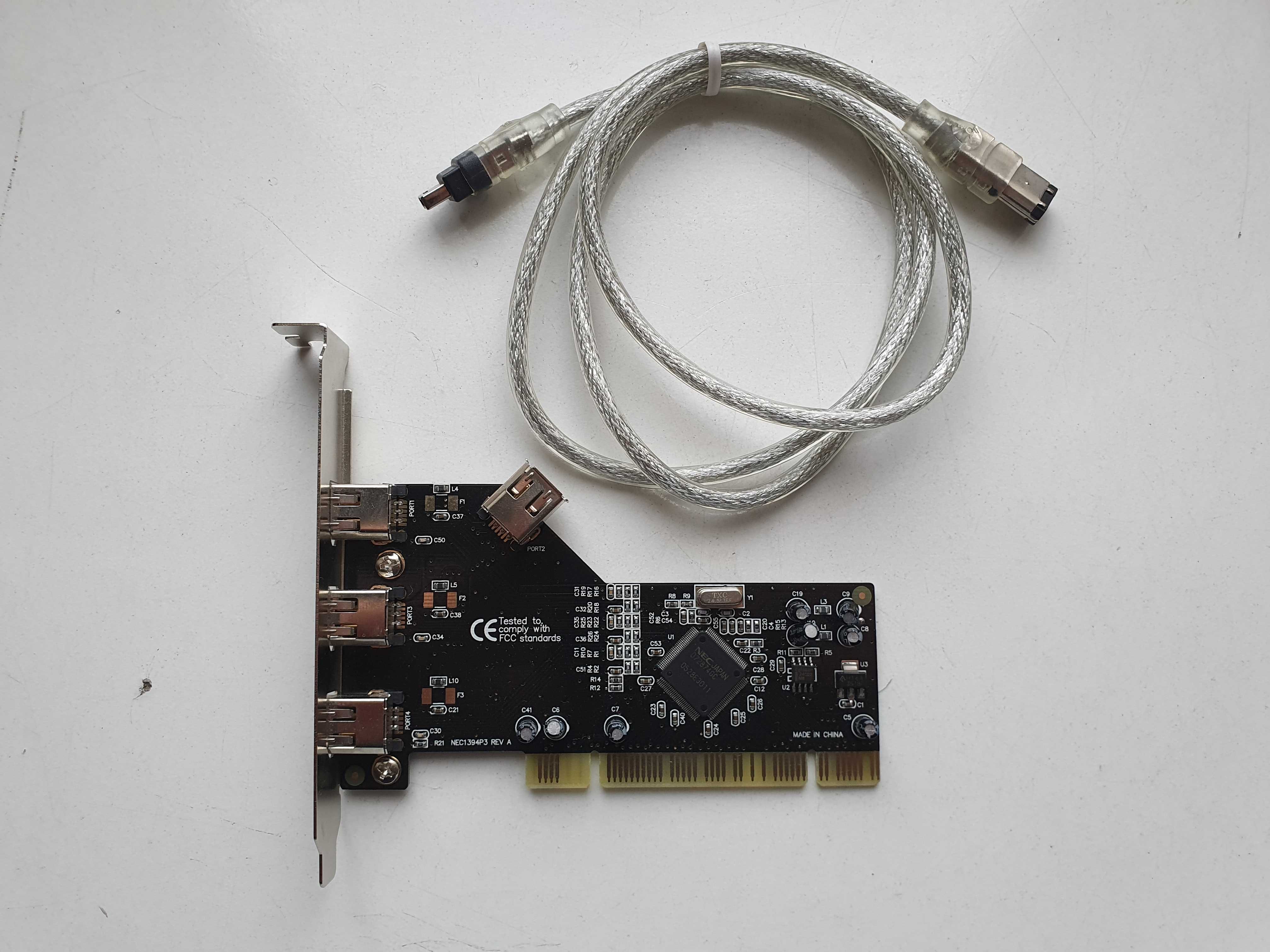 Karta PCI IEEE 1394 NEC 3+1 P Fire wire + kabel