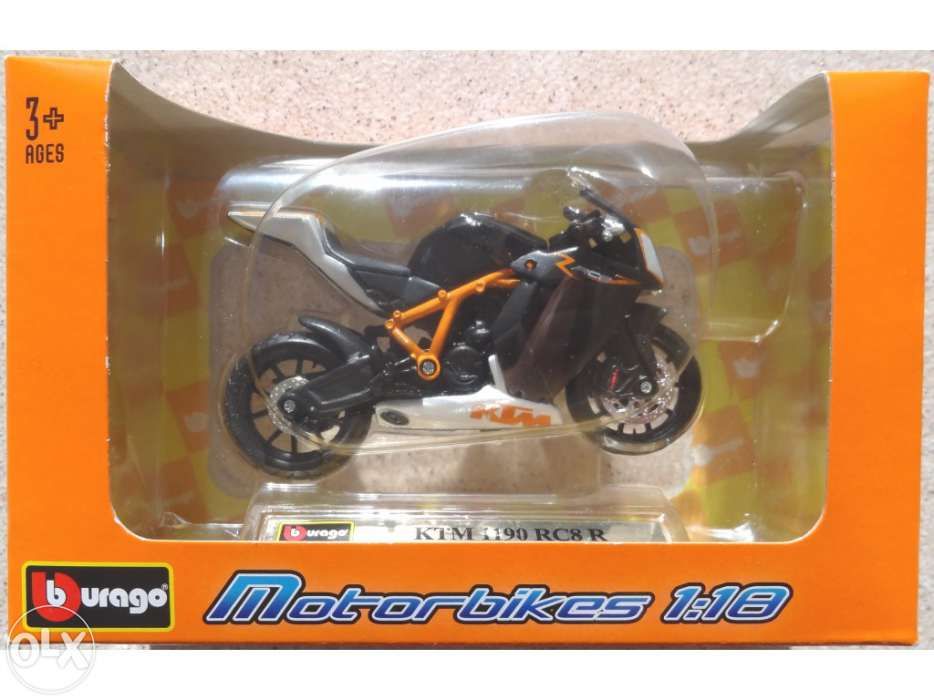 Mota em miniatura ( burago ) - ktm 1190 rc8 r