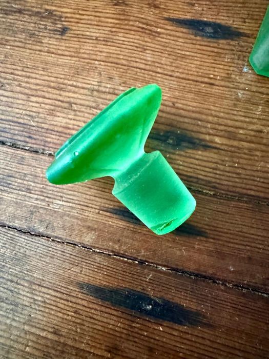 Vintage Peças vidro verde centenarias