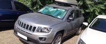 Аэропоперечины DY8-F на рейлинги Jeep Compass 2011 - 2017г