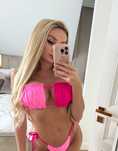 Różowy strój kąpielowy pink barbie bikini dwuczęściowy S