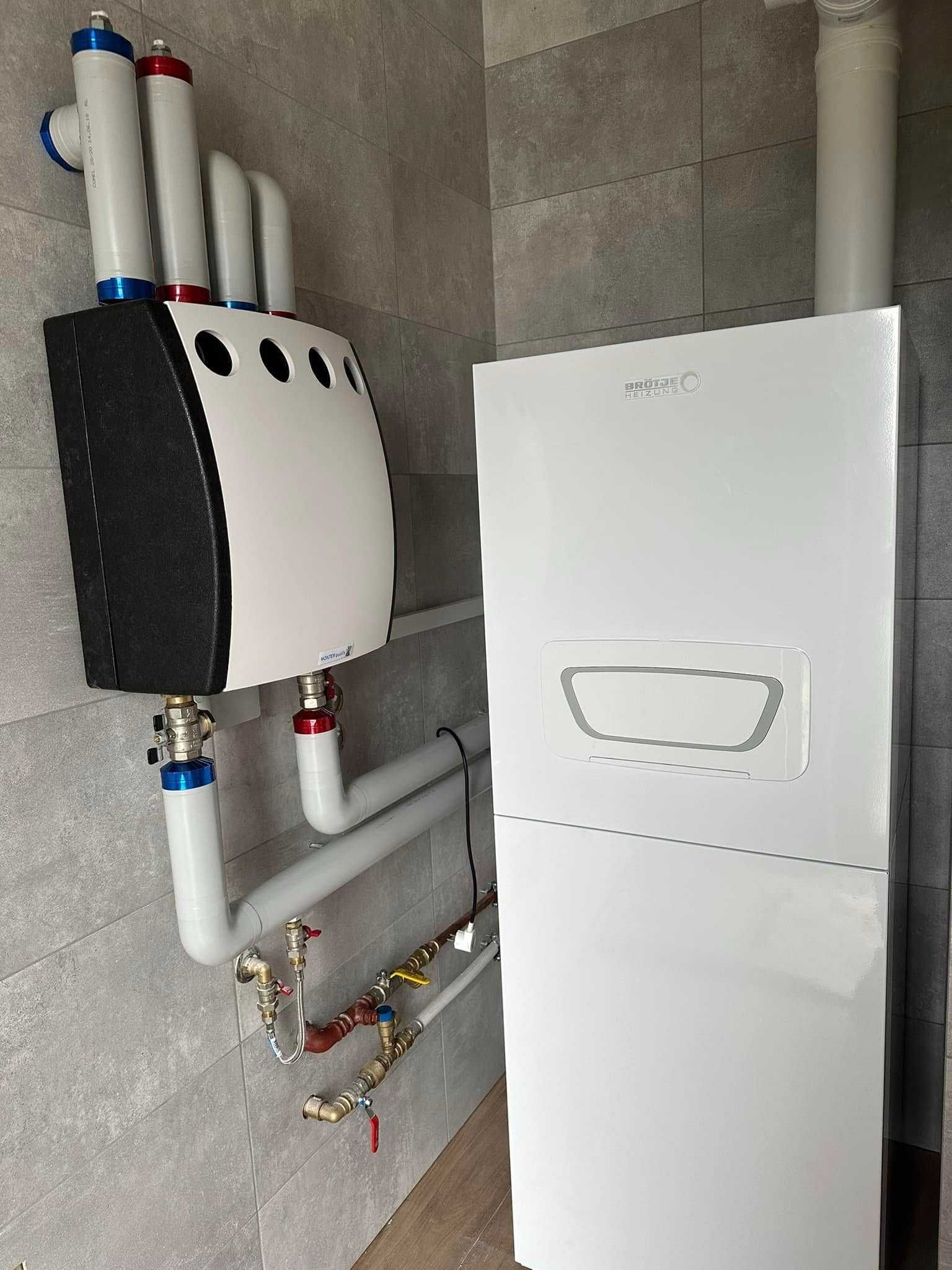 Instalacje sanitarne CO wod-kan Pompy ciepła, kotły