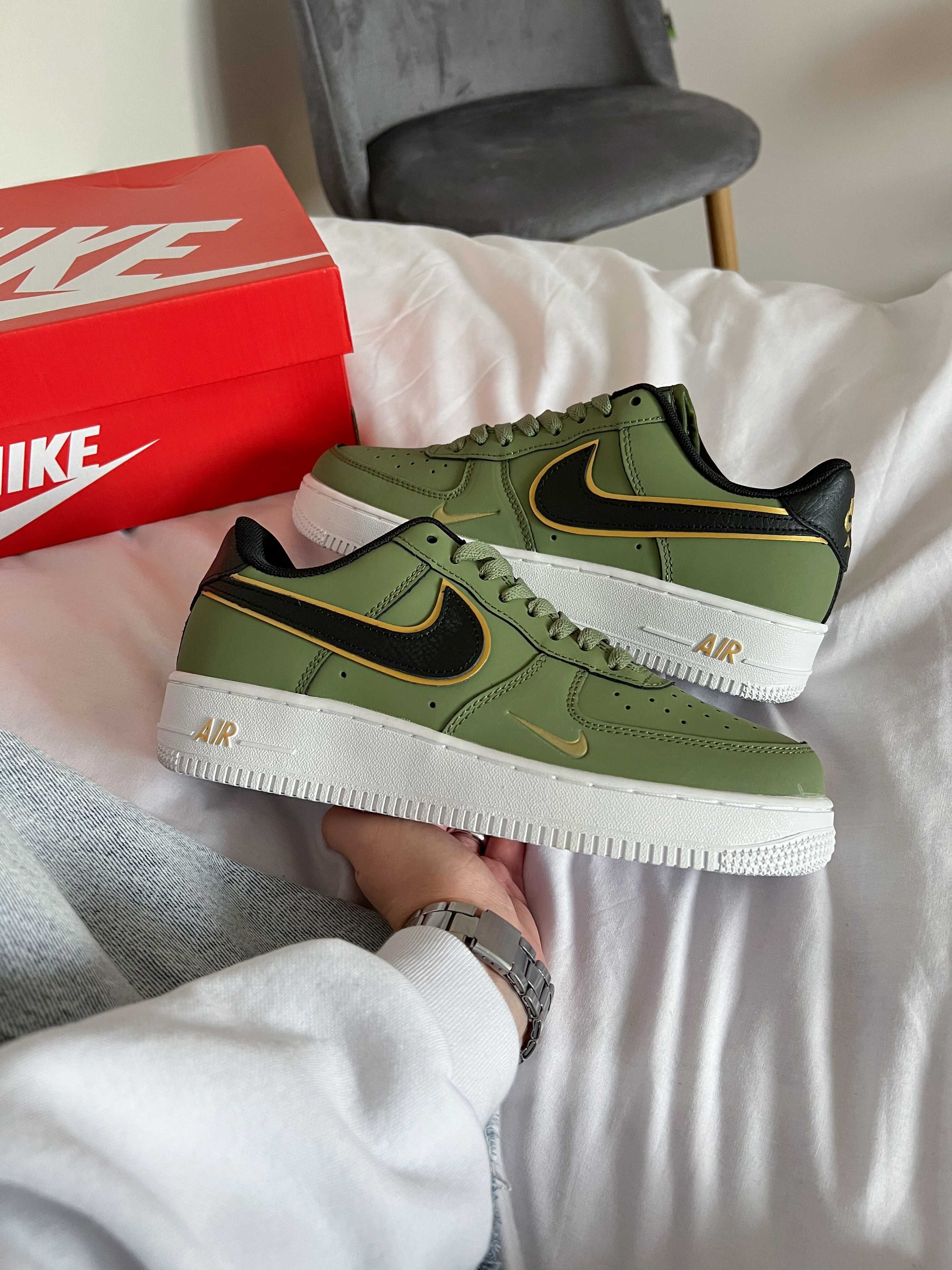 Original Чоловічі кросівки Air Force 1 Low '07 Double Swoosh Olive