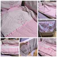 Большой набор постельного белья в кроватку для принцессы