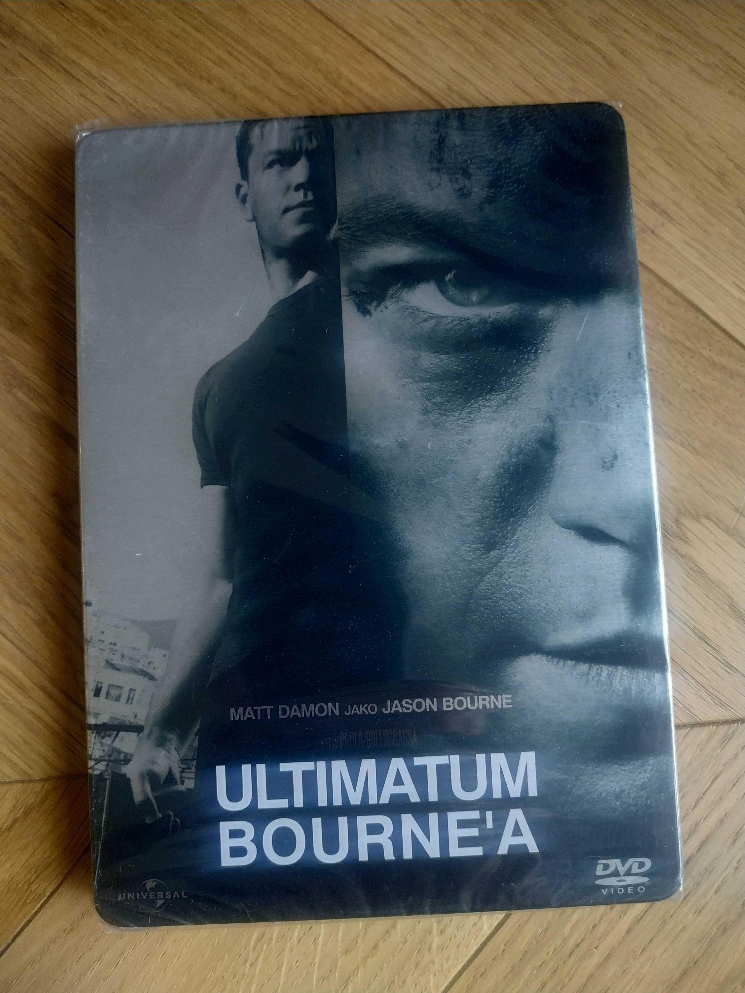 Ultimatum Bourne'a - film DVD - steelbook, NOWY folia