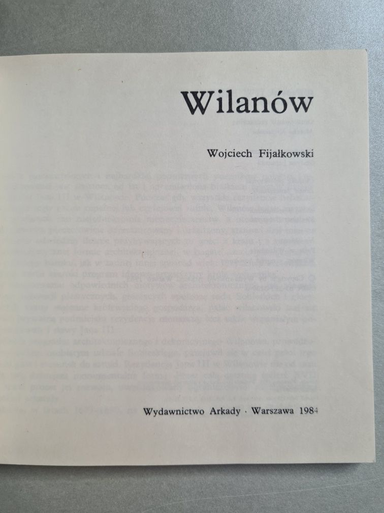 Wilanów - Wojciech Fijałkowski. Książka/album
