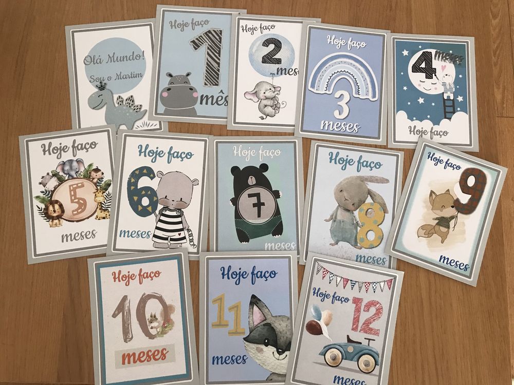 Cartões bebé - primeiro ano