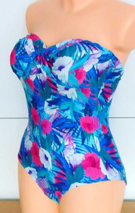 John Lewis usztywniany strój jednoczęściowy w kwiatuszki rozmiar S