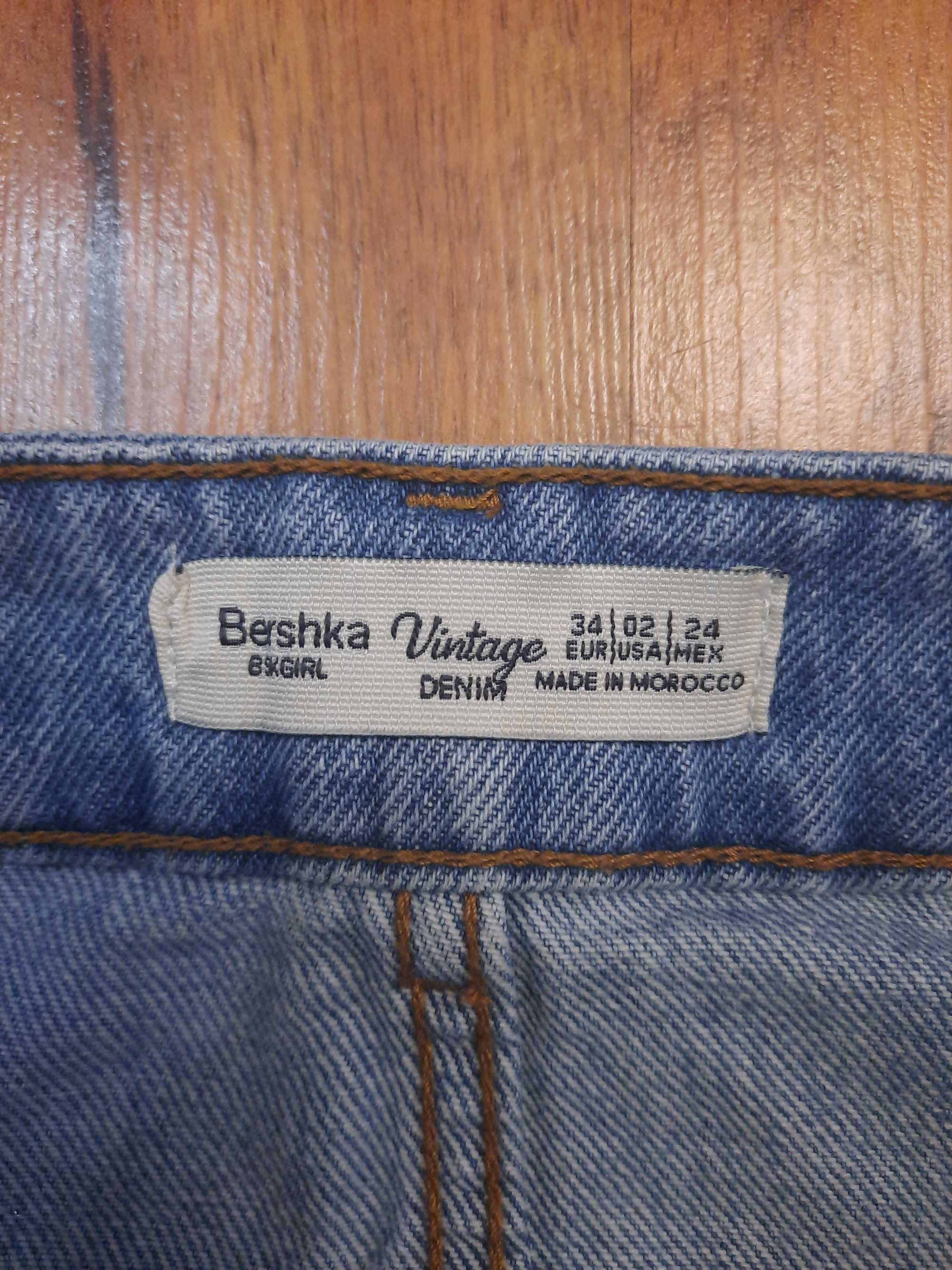 Spódnica jeansowa krótka spódniczka Bershka rozmiar 34 XS