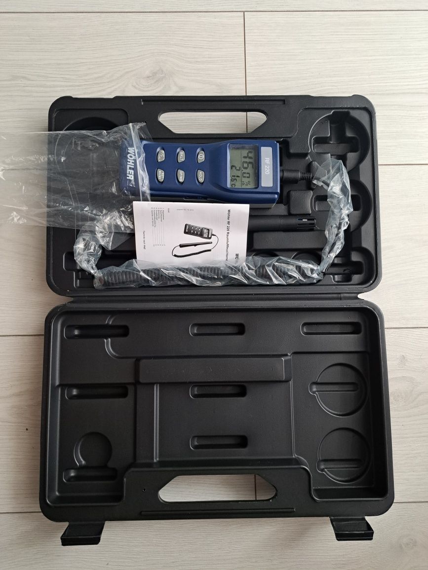 Miernik wilgotności i temperatury Wohler RF 220