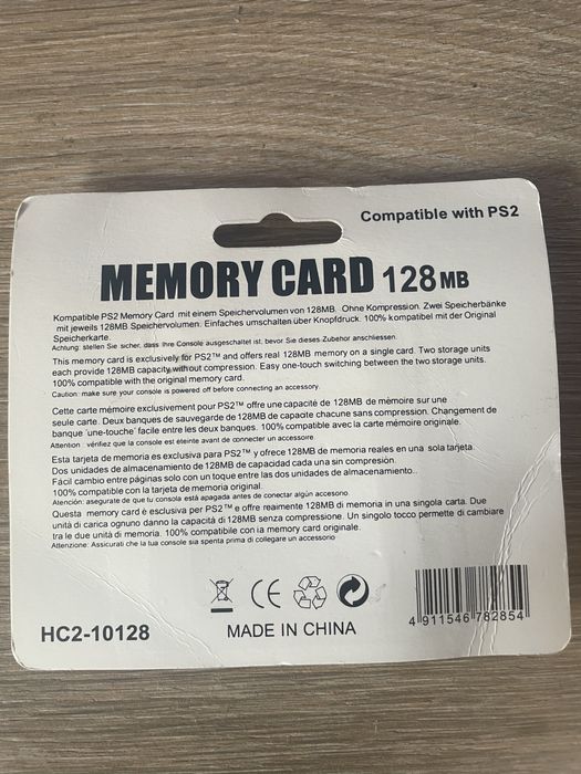Cartao de memoria (128MB) PS2