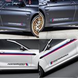Наклейка на пороги дверку BMW Performance E39 E46 E60 E90 F10 F30 БМВ