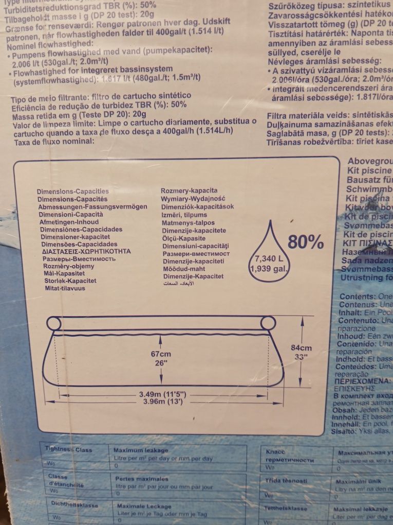 Basen rozporowy z pompką